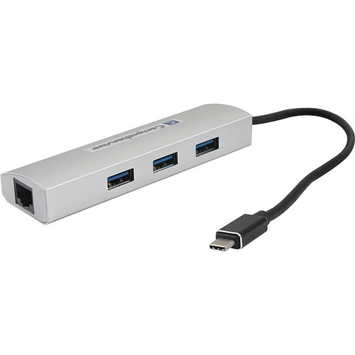 Comprehensive USB31-3HUB-RJ45 3-Port USB 3.0 Hub, Black (USB31-3HUB-RJ45)