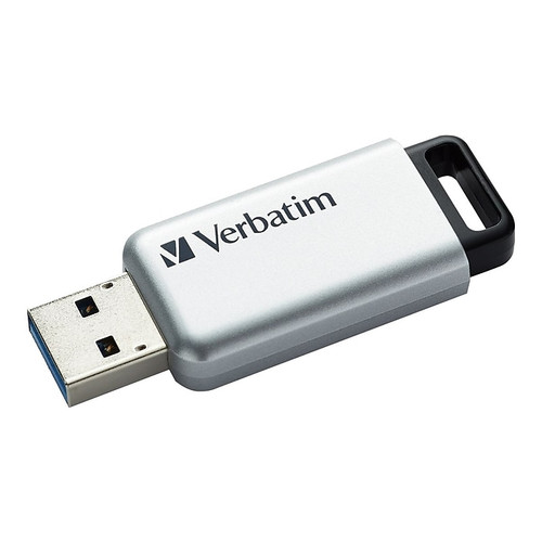 Verbatim Store 'n' Go Pro 32GB USB 3.0 Type A Flash Drive, Silver/Black (98665)