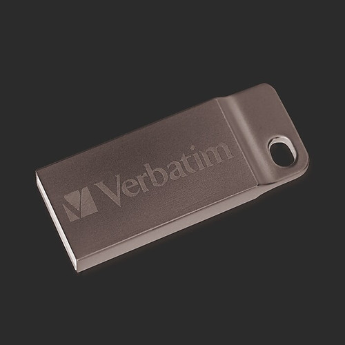 Verbatim Metal Executive 32GB USB 2.0 Type A Flash Drive, Silver (98749)