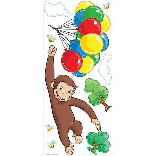 RoomMates® Curious George Peel and Stick Giant Wall Decal, 18" x 40" (65dda4dc0030d3d47820e4fb_ud)