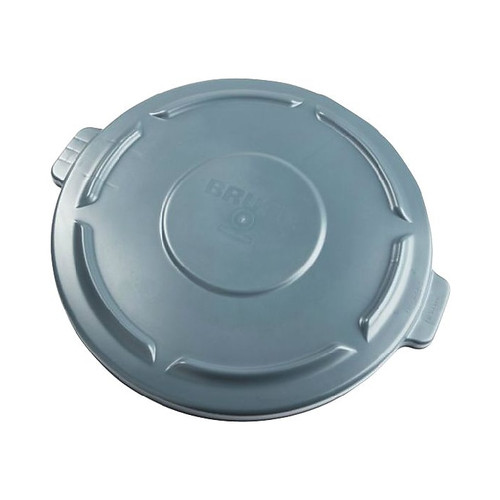 Rubbermaid Brute Plastic Lid, Gray, 20 gal. (FG261960 GRAY)