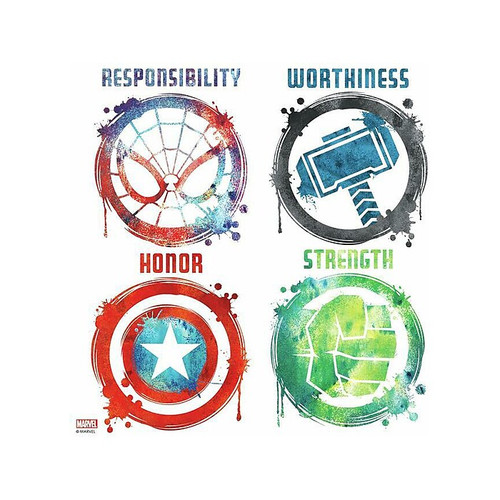 RoomMates Marvel Icons Contemporary Wall Decal Set, Movies & TV (RMK3583SCS)