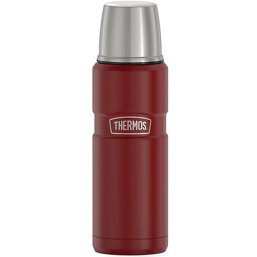 Thermos 16-Ounce Stainless King Vacuum-Insulated Stainless Steel Compact Bottle, Matte Red (SK2000MR4)