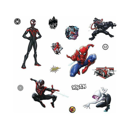 RoomMates Spider-Man Children's Wall Decal Set, Cartoons (RMK3922SCS)