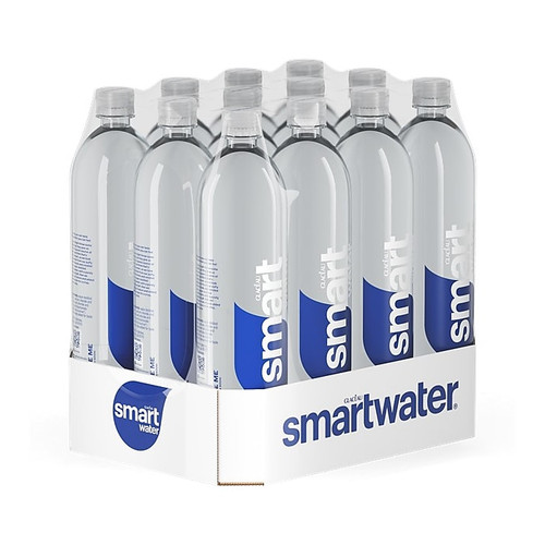 Smartwater  Distilled Water, 33.8 oz., 12/Carton (786162338006)