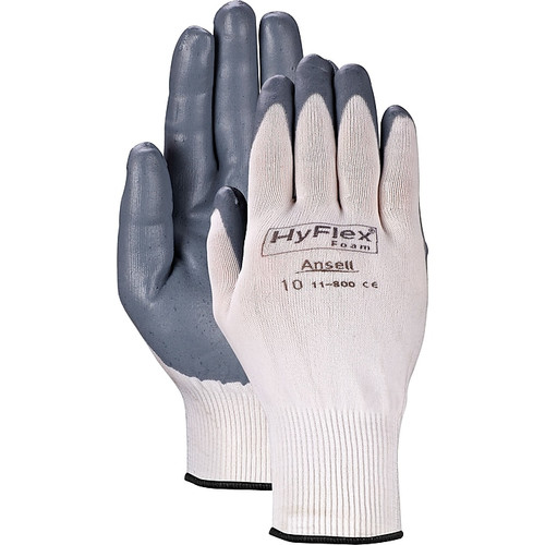 Ansell® HyFlex® Coated Gloves, Foam Nitrile, Knit-Wrist Cuff (65dda6410030d3d47820f00e_ud)