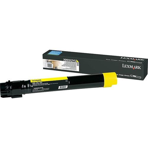 Lexmark X950 Yellow Extra High Yield Toner Cartridge, Prints up to 22,000 Pages (x950x2yg)