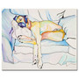 Trademark Global Pat Saunders White "Sleeping Beauty" Canvas Art, 14" x 19" (65dc8f5500faa78082276f82_ud)