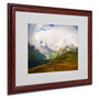 Philippe Sainte-Laudy 'Peaceful Switzerland' Matted Framed - 16x20 Inches - Wood Frame (65dc905a00faa78082277216_ud)
