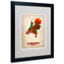 Trademark Fine Art 'Netherlands Watercolor Map' 16" x 20" Black Frame Art (65dc9093d5d0399c333ae2ba_ud)