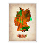 Trademark Fine Art 'Germany Watercolor Map' 14" x 19" Canvas Art (65dc90b1d5d0399c333ae2f8_ud)