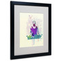 Trademark Fine Art 'Meditating Mind' 16" x 20" Black Frame Art (65dc9153d5d0399c333ae4c6_ud)