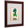 Trademark Fine Art 'Seattle Watercolor Map' 11" x 14" Wood Frame Art (65dc9271d5d0399c333ae848_ud)