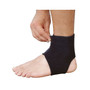 Mutual Industries Adjustable Neoprene Ankle Support, Black, One Size (65dc92c000faa78082277825_ud)