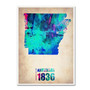 Trademark Fine Art 'Arkansas Watercolor Map' 14" x 19" Canvas Art (65dc935dd5d0399c333aeafc_ud)