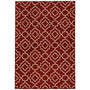 StyleHaven Outdoor Medallion Polypropylene 6'7" X 9'6" Blue/Green Area Rug (WMEI2206B6X9L)