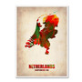 Trademark Fine Art 'Netherlands Watercolor Map' 35" x 47" Canvas Art (65dc93fbd5d0399c333aece6_ud)