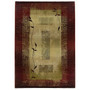 StyleHaven Transitional Border Polypropylene 7'10" X 11' Red/Beige Area Rug (WGNR213R18X11L)