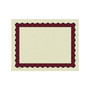 Great Papers Metallic Certificates, 8.5" x 11", Beige/Red, 100/Pack (934100)