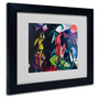 Trademark Fine Art 'Horse and Eagle' 11" x 14" Black Frame Art (65dc98caeed7ebf2f933576d_ud)