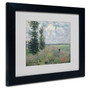 Trademark Fine Art 'The Poppy Field' 11" x 14" Black Frame Art (65dc98cdeed7ebf2f9335771_ud)