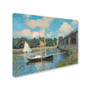 Trademark Fine Art 'The Bridge at Argenteuil 1874' 14" x 19" Canvas Art (65dc9990eed7ebf2f9335987_ud)