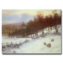 Trademark Fine Art Joseph Farquharson 'Snow Covered Fields with Sheep' Canvas (65dc99adeed7ebf2f93359c1_ud)