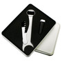 Natico Polished Silver Metal Wrench Bottle Opener and Stopper Set (65dc9bc2173a4f0c8a9ce4d7_ud)