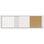 MasterVision Magnetic Calendar Combo Board, White, 18" X 48" X 3/4" (XA429993700)