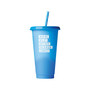 Baudville Color-Changing Tumbler, 24 Oz., Blue (93992)