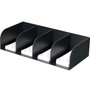 CONTROLTEK Counter Check Separator, 4 Compartments, Black (500070)