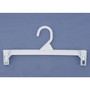 Plastic Skirt/Slack Hanger With Pinch Clip, White, 11 1/2" (65dca2cd4f4f11f8fe3903f5_ud)