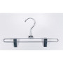 NAHANCO 12" Metal Skirt Hanger, Chrome, 100/Pack (65dca39a4f4f11f8fe3906ed_ud)
