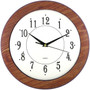 Timekeeper 6415 12" Wood Grain Round Wall Clock (65dca3c2ad7e169ba96825f1_ud)