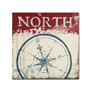 Trademark Fine Art WAP0136-C3535GG "Nautical I Red" by Wellington Studio 35" x 35" Frameless Art (65dca490f99b2575f686bc08_ud)