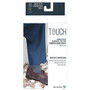 Touch Men's Compression Socks, Knee High, Herringbone Pattern, 15-20 mmHg, L, CHARCOAL (1011CH-L)