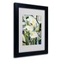 Trademark Fine Art 'Cubist Lilies' 11" x 14" Black Frame Art (65dca523f99b2575f686bd78_ud)