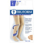 Truform Stockings, Thigh High, Closed Toe, Dot Top: 20-30 mmHg, L, BEIGE (8868BG-L)