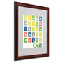 Trademark Fine Art 'Alpha Bits Spring' 16" x 20" Wood Frame Art (65dca5a9f99b2575f686beb8_ud)