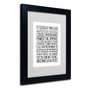 Trademark Fine Art 'Decisive Elements II' 11" x 14" Black Frame Art (65dca5b3f99b2575f686bed4_ud)