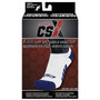 CSX Low Cut Ankle Sock Pro, L, NAVY ON WHITE (X100NWH-L)