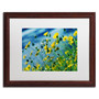 Trademark Fine Art BC0141-W1620MF Power in Flower by Beata Czyzowska Young 16x20 FRM Art, WHT MTD (65dca600f99b2575f686bf9e_ud)