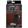 CSX High Cut Ankle Sock Pro, M, SILVER ON BLACK (X110SB-M)