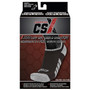 CSX Low Cut Ankle Sock Pro, S, SILVER ON BLACK (X100SB-S)