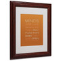Trademark Fine Art 'An Open Mind II' 11" x 14" Wood Frame Art (65dca768f99b2575f686c30e_ud)