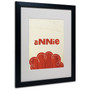 Trademark Fine Art 'Annie' 16" x 20" Black Frame Art (65dca877f99b2575f686c604_ud)