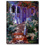 Trademark Fine Art 'Cottage Courtyard' 18" x 24" Canvas Art (65dca917f99b2575f686c79c_ud)