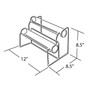 Azar® 8"(H) x 10 1/2"(W) x 7"(D) 2-Tier Horizontal Counter Bracelet Display (65dcabc18db0a49f178fb821_ud)