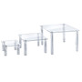 Azar Displays 6"H x 8"W x 8"D - 10"H x 16"W x 16"D Acrylic Square Riser Display, 3/Set (65dcabdc8db0a49f178fb8a7_ud)
