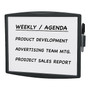 Fellowes Partition Additions Graphite Dry-Erase Whiteboard, Plastic Frame, 1' x 1' (75905)